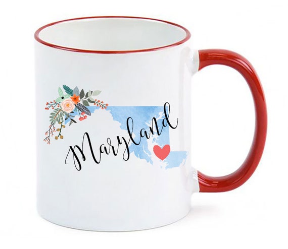 Maryland Mug / Personalized Maryland Gift / Maryland Cup / Maryland Coffee Mug / Maryland Souvenir / Moving to Maryland / Maryland Gifts