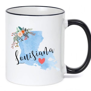 Louisiana Mug / Personalized Louisiana Gift / Louisiana Cup / Louisiana Coffee Mug / Louisiana Souvenir / Moving to Louisiana image 2