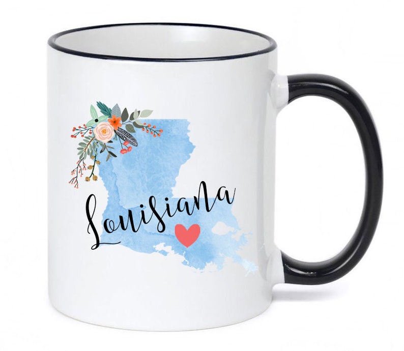 Louisiana Mug / Personalized Louisiana Gift / Louisiana Cup / Louisiana Coffee Mug / Louisiana Souvenir / Moving to Louisiana image 2