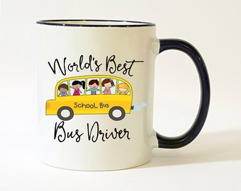 World S Best Bus Driver Mug Personalize It 11 Or 15 Etsy