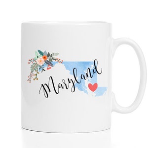Maryland Mug / Personalized Maryland Gift / Maryland Cup / Maryland Coffee Mug / Maryland Souvenir / Moving to Maryland / Maryland Gifts image 3