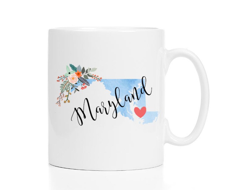 Maryland Mug / Personalized Maryland Gift / Maryland Cup / Maryland Coffee Mug / Maryland Souvenir / Moving to Maryland / Maryland Gifts image 3
