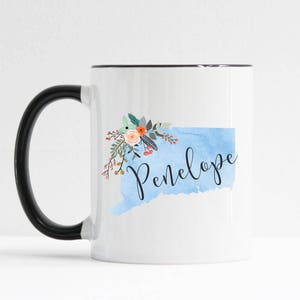 Connecticut Mug / Personalized Mug / Custom State Mug / Friend Gift / Connecticut Gift /  11 or 15 oz / 1
