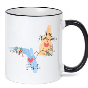Florida New Hampshire Mug / New Hampshire Florida Mug / New Hampshire Coffee Mug / New Hampshire Gift / Destination Mug Cup /  11 or 15 oz
