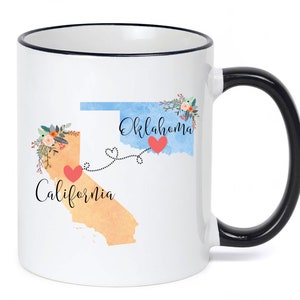 California Oklahoma Mug / Oklahoma California Mug / College Student Going Away/Going Away Gift/College Student Gift / 11 or 15 oz