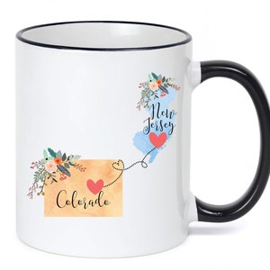 Colorado New Jersey Mug / Colorado to New Jersey Mug / Colorado New Jersey Gift / Colorado Jersey Cup / Best Friend Gift / Mother&#39;s Day Gift