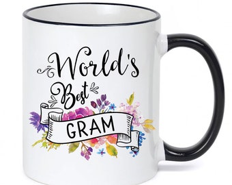 World's Best Gram Mug / World's Best Gram Gift / Coffee Mug / Coffee Cup / Gift for Gram / Gram Gift / 11 or 15 oz