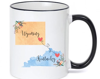 Kentucky Wyoming Mug /Wyoming Kentucky Mug / College Student Gift/Going Away Gift/College Student Going Away/ 11 or 15 oz