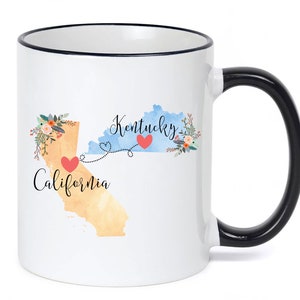 California Kentucky Mug / Kentucky California Mug / California to Kentucky Gift / Kentucky to California Gift / 11 or 15 oz