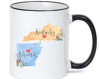 Arkansas Kentucky Mug /Kentucky Arkansas Mug / College Student Gift/Going Away Gift/College Student Going Away/ 11 or 15 oz