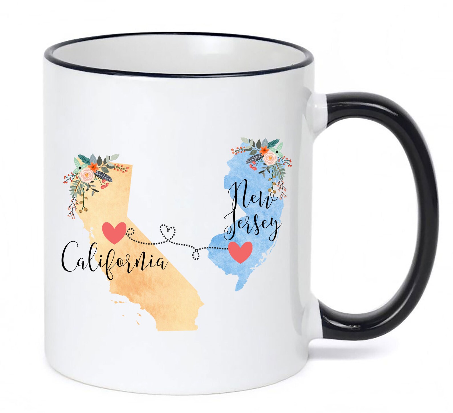 California New Jersey Mug / New Jersey California Mug / Etsy