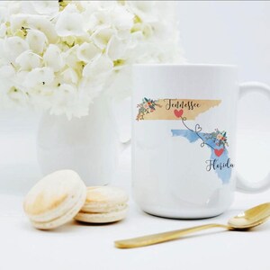 Taza Florida Tennessee / Taza Tennessee Florida / Regalo de Florida a Tennessee / Regalo de Tennessee a Florida / 11 o 15 oz imagen 2