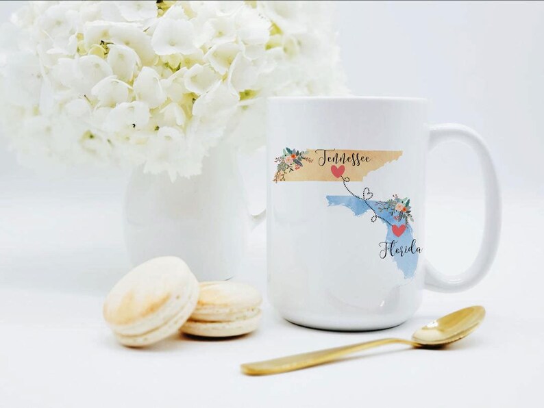 Taza Florida Tennessee / Taza Tennessee Florida / Regalo de Florida a Tennessee / Regalo de Tennessee a Florida / 11 o 15 oz imagen 2