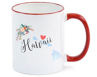 Hawaii Mug / Personalized Hawaii Gift / Hawaii Cup / Hawaii Coffee Mug / Hawaii Souvenir / Hawaii Gifts / 11 or 15 oz