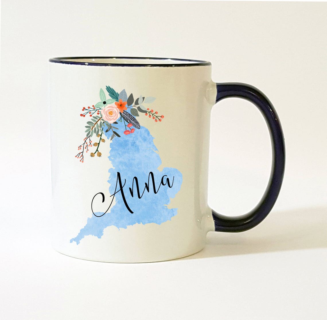 England Mug / Custom England Mug / Personalized England Coffee Etsy