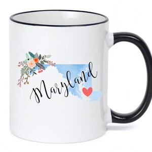 Maryland Mug / Personalized Maryland Gift / Maryland Cup / Maryland Coffee Mug / Maryland Souvenir / Moving to Maryland / Maryland Gifts image 2