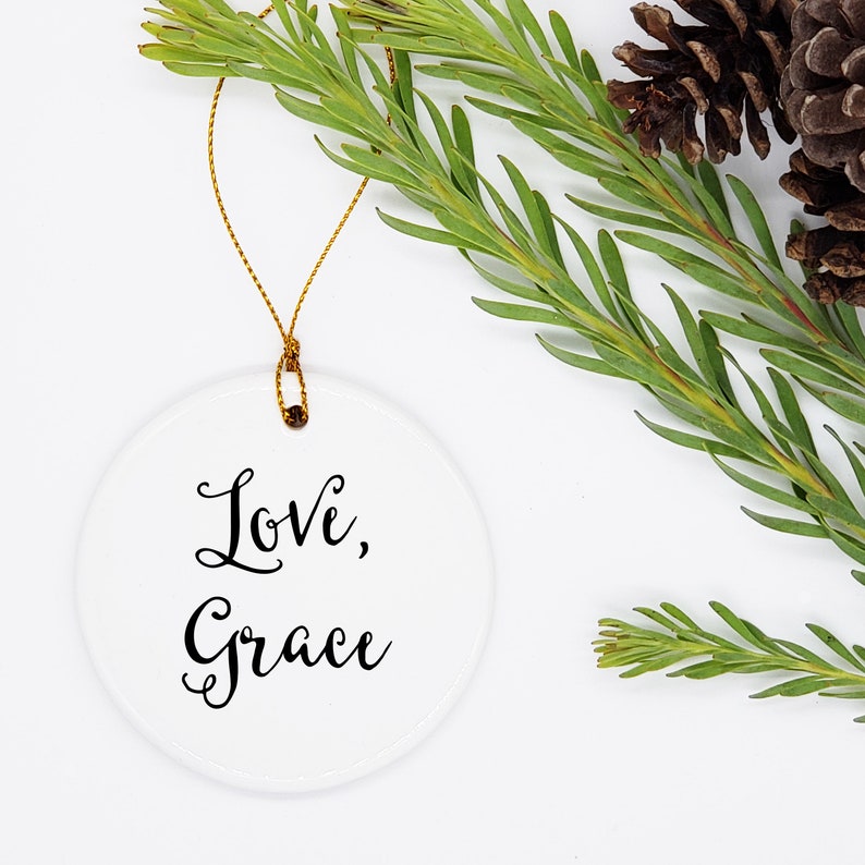 Mama Ornament / Best Mama Ever Ornament / Personalized Mama Gift / Gift for Mama / Mama Present / TWO SIDED Ceramic Ornament Bild 2