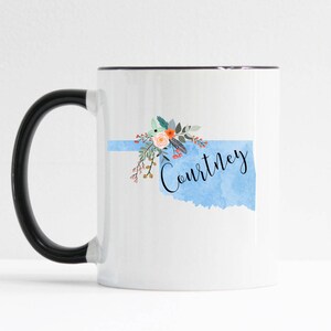 Personalized Oklahoma Mug / Personalized Mug / Oklahoma Gift / History Teacher Gift / Friend Gift / Oklahoma Coffee Cup / 11 or 15 oz / 1