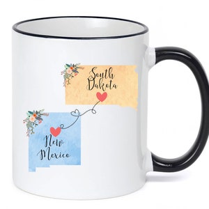 New Mexico South Dakota Mug / South Dakota New Mexico Gift / New Mexico to South Dakota Coffee Mug / Hostess Gift / 11 or 15 oz