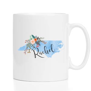 Personalized North Carolina Mug / Personalized Mug / North Carolina Gift / History Teacher Gift / Friend Gift / 11 or 15 oz / 1