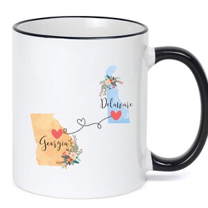 Georgia Delaware Mug / Delaware Georgia Mug / Georgia to Delaware Gift / Delaware to Georgia Gift / 11 or 15 oz
