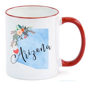Arizona Mug / Personalized Arizona Gift / Arizona Cup / Arizona Coffee Mug / Arizona Souvenir / Arizona Gifts / Custom Arizona Mug