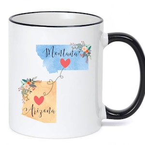 Arizona Montana Mug / Montana Arizona Mug / Destination Mug / Arizona to  Montana Gift Coffee Cup / 11 or 15 oz