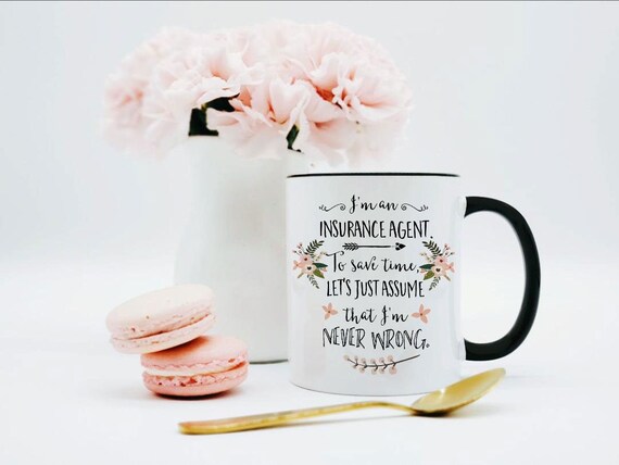Insurance Agent Mug Gift For Insurance Agent Insurance Etsy