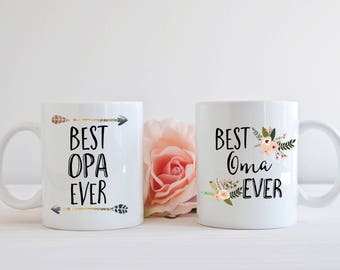 Oma and Opa Mugs / Oma and Opa Gifts / Oma and Opa Coffee Mugs / Mug Set / Gift for Oma and Opa