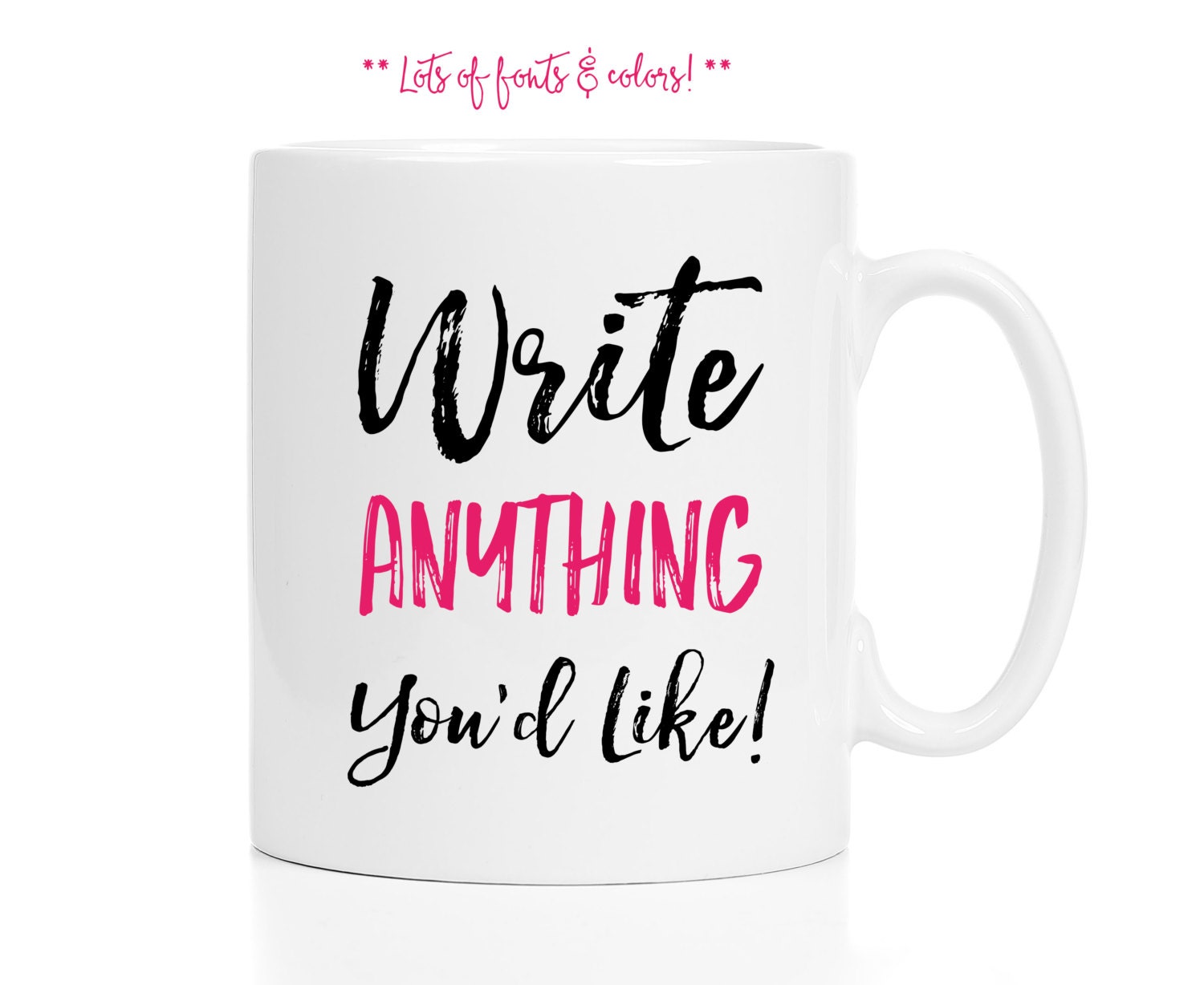 Custom Mug / FAST DELIVERY / Personalized Mug / Custom Quote Etsy