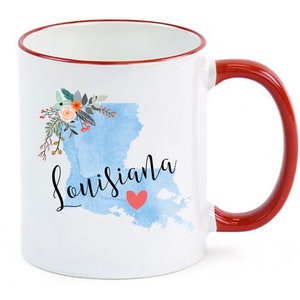 Louisiana Mug / Personalized Louisiana Gift / Louisiana Cup / Louisiana Coffee Mug / Louisiana Souvenir / Moving to Louisiana image 1