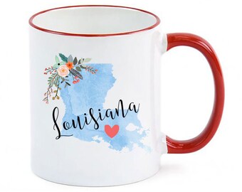 Louisiana Mug / Personalized Louisiana Gift / Louisiana Cup / Louisiana Coffee Mug / Louisiana Souvenir / Moving to Louisiana