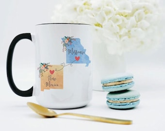 New Mexico Missouri Mug / Missouri New Mexico Gift / New Mexico to Missouri Coffee Mug / New Mexico Hostess Gift / 11 or 15 oz