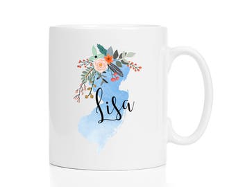 New Jersey Mug / Personalized Mug / Custom State Mug / Friend Gift / New Jersey Gift / 11 or 15 oz / History Teacher Gift / Moving Gift / 1