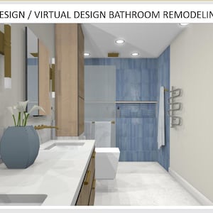 Bathroom Interior Design, Room Interior Design, Home Interior Design, E-Design, Online Design, Bathroom Virtual Design, Bathroom E-design,