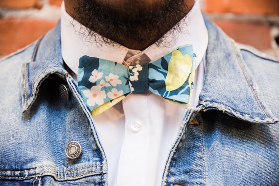 Spring Blooms Reversible Bow tie