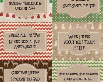 Christmas beer label | Etsy