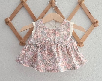 Pink floral Olivia top