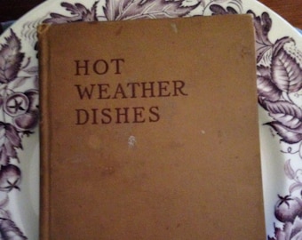 RARE Antique 1888 Cookbook: Hot Weather Dishes by Mrs. S. T. Rorer