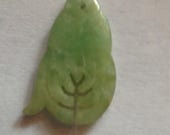 Antique Chinese-Jade-Qing Dynasty-Natural Apple Green Jade-Jadeite-Court Robe Ornament-Hand-Carved-Passion Fruit-Christmas Gift-Wedding Gift
