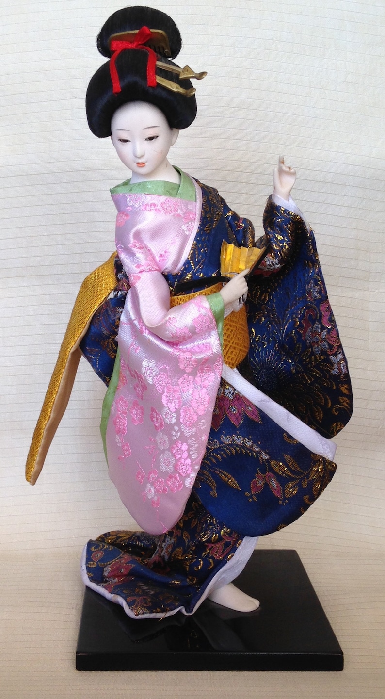 Japanese Doll Hakata Fukuoka Geisha Dancing Antique Vintage Etsy