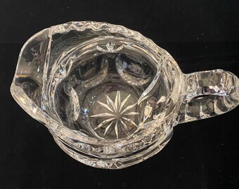 Gorham Heavy Cut Crystal Creamer Vase Syrup Vintage MINT!