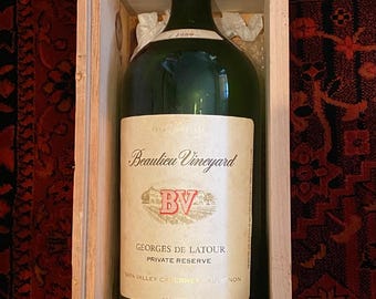 Wine Gift 1989 Cased Jeroboam Dummy BV George De Latour/Emmys NAPA Private Reserve