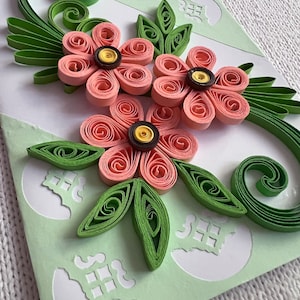 Quilling Card, Birthday Quilled Card, Handmade Birthday Card, Handmade Greeting Card, Handmade Thank You Card, Quilling Handmade Card