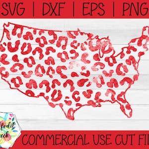 4. Juli SVG | USA SVG | Leopard Gepard Design