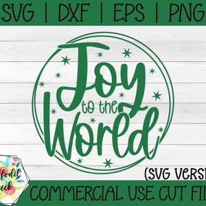 Alegría al mundo SVG / Navidad SVG / Christian SVG