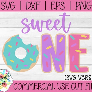 Süße SVG | Donut Geburtstag | Erster Geburtstag SVG