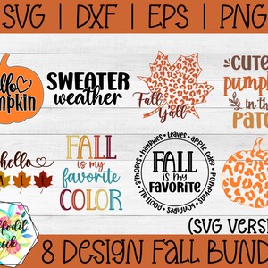 Pacote SVG de outono | Olá outono SVG | Provérbios de outono SVG | Pacote SVG de outono | Desenhos SVG de abóbora