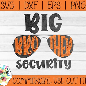 Big Brother SVG | Broers en zussen Shirts | Big Brother Beveiliging