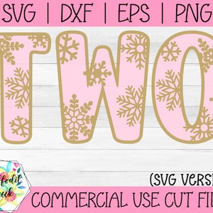 2. Geburtstag SVG | Schneeflocke SVG | Winter Wunderland SVG
